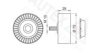 VW 022145276 Deflection/Guide Pulley, v-ribbed belt